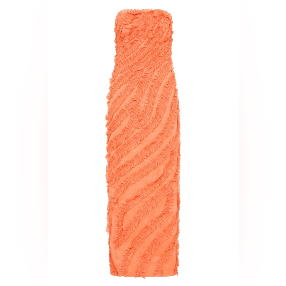 Aje Terrene Dress in Sunset Orange